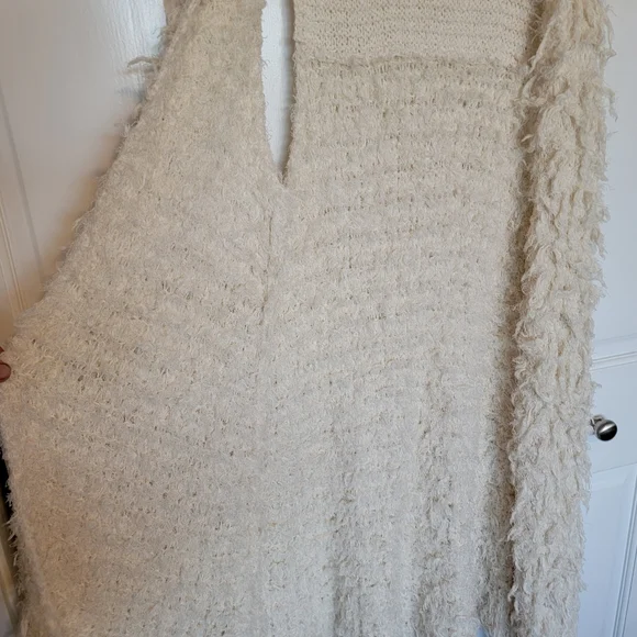 Free People Long Shag Vest Cardigan - Picture 5 of 7
